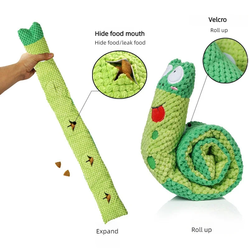 Plush Snail Treat Hider