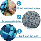Snuffle mat details: drawstring, non-slip bottom, felt cloth