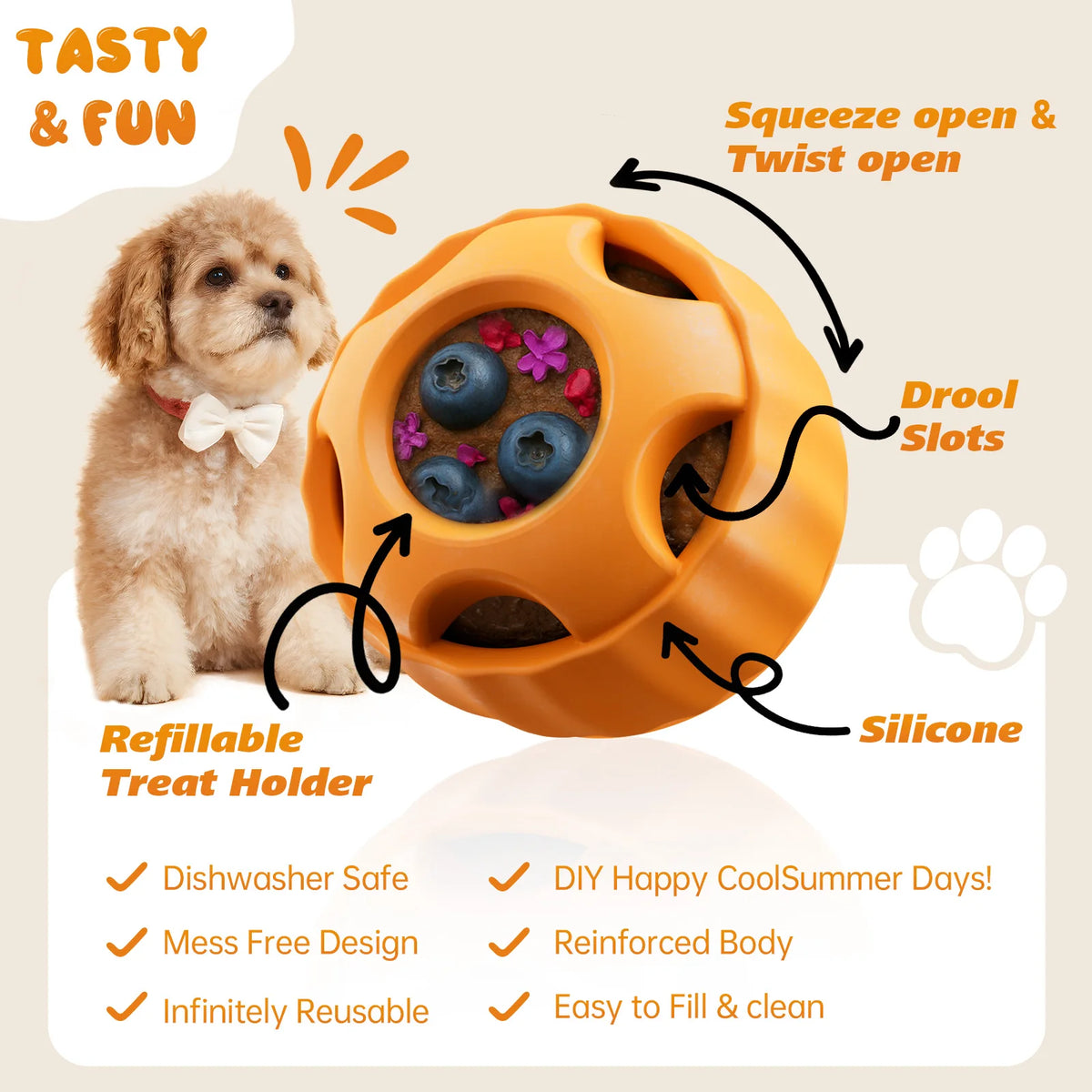 Frozen Treat Ball & Lick Tray Set