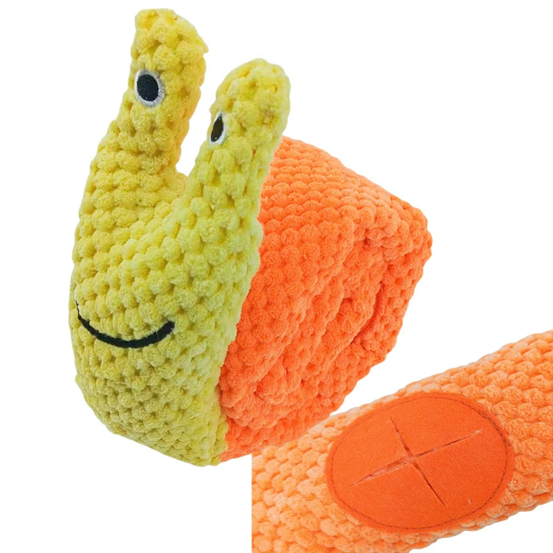 Plush Snail Treat Hider