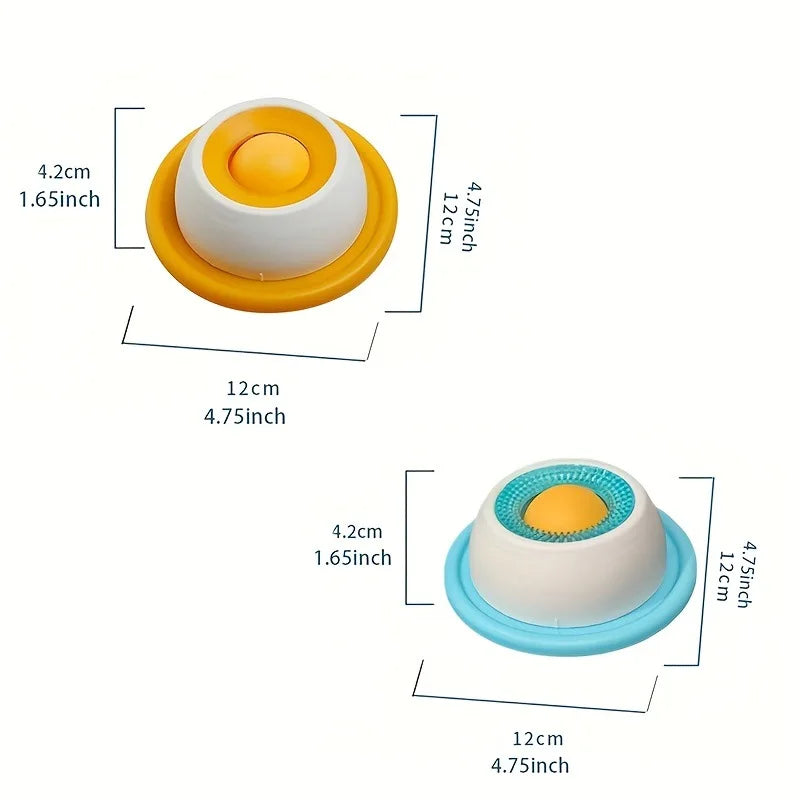 Lick feeder dimensions: 4.75 in wide, 1.65 in tall