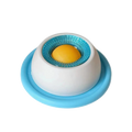 Blue rotating ball lick feeder