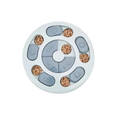 Round puzzle feeder, top view