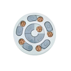 Round puzzle feeder, top view