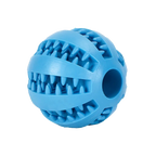 Blue rubber treat ball