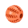 Orange rubber treat ball