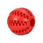 Red rubber treat ball