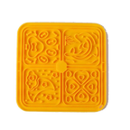 Gold silicone lick mat