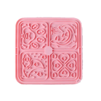 Pink silicone lick mat